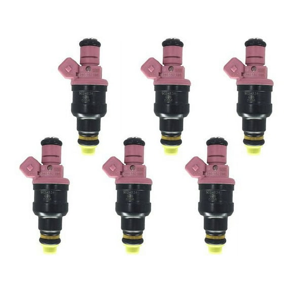 Fuel Injector Kit Set of 6 - Compatible with 1997 - 1999 Dodge Dakota 3.9L V6 1998