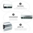 thumbnail image 6 of FENGGUIQU Metal Receipt Holder Silver Aluminum Alloy 1Set, 6 of 6
