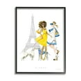 thumbnail image 2 of Stupell Industries Bisous Kisses Phrase Parisian Fashion Females and Dogs, 11 x 14,Design by Mercedes Lopez Charro, 2 of 5