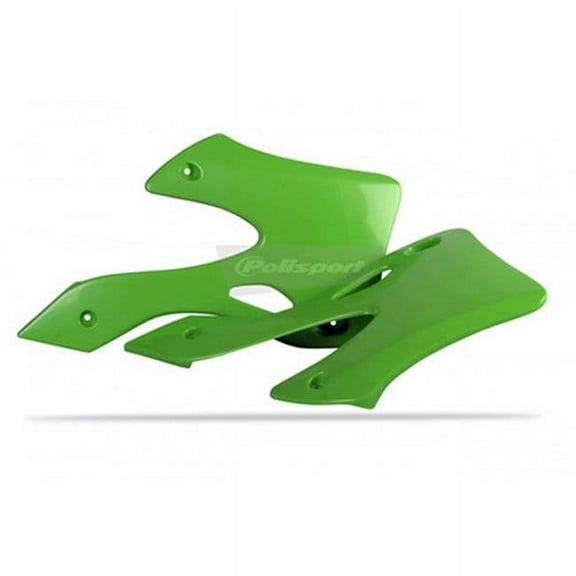 Polisport 8419200002 Radiator Scoops Set for Kawasaki KX125 OEM, Green