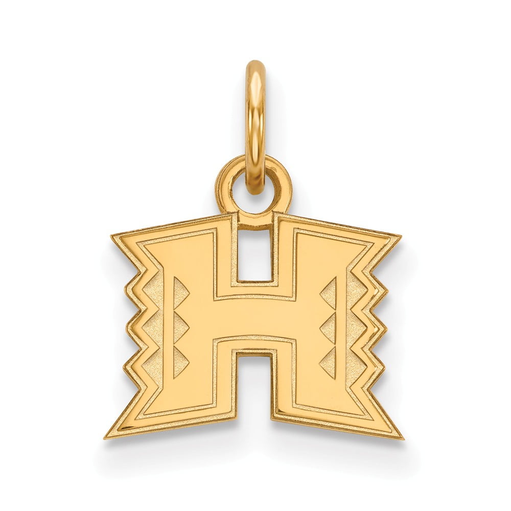 10K Yellow Gold Charm Pendant Florida NCAA University Of Miami 16 mm 10
