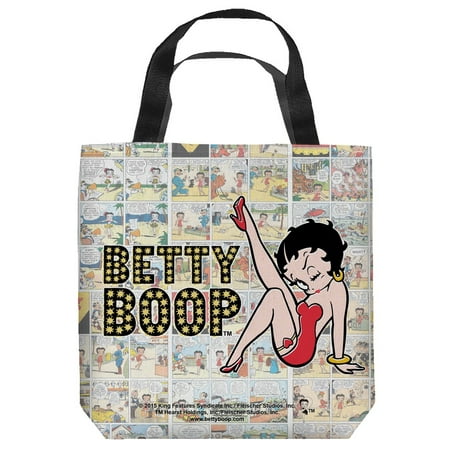 Betty Boop 1930's Animated Character Icon Retro Comic Strips Tote Bag