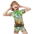 thumbnail image 4 of Rick And Morty Boys 2-Piece Swimsuit Set, Short Sleeve Rash Guard & Swim Trunks, 4 of 7