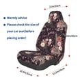 thumbnail image 3 of Yiaed Romantic Paris Print Car Seat Covers,Universal Auto Seats Protector Fits for Car,SUV Sedan,Truck,Automotive Seat Covers & Accessories, 3 of 5