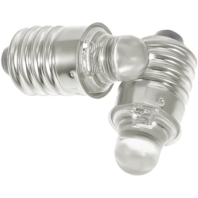 Bombilla de linterna LED de 2 piezas 6V E10 Base de antorcha LED de Miniatura base Bulbo de linterna