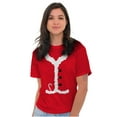 thumbnail image 3 of Ugly Christmas Santa Claus Costume Plus Size Crewneck Graphic Tee Shirt Brisco Brands 2X, 3 of 5