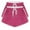 Hot Pink, variant on Leesechin 2PCS Pack Women's Drawstring Wide Leg Shorts, High Waist Lounge Sweat Summer Casual Jersey Shorts with Pockets