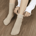 thumbnail image 2 of Men's Merino wool socks extra thick warm hiking winter warm boots heavy soft, 2 of 5