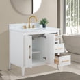 thumbnail image 3 of Vanity Art 36" Single Sink Bathroom Vanity Cabinet with Ceramic Countertop, 3 of 11