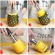 thumbnail image 4 of Cortador de piña, descorazonador de piña con hoja de acero inoxidable de grado alimenticio y mango de ABS, pelador de piña, 24 cm, negro, con guante a prueba de cortes, 4 of 4