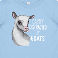 thumbnail image 4 of Inktastic Easily Distracted by Goats Cute Goat Boys or Girls Baby T-Shirt, 4 of 5