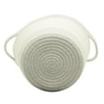 thumbnail image 4 of Cotton Rope Storage Basket with Boucle Heart Patch, 4 of 8