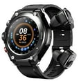 thumbnail image 1 of Reloj inteligente con Audífonos inalámbricos Pulsera de actividad 2 en 1 Audífonos Bluetooth Música Abanopi Negro, 1 of 7