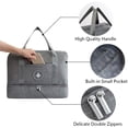 thumbnail image 5 of Bolsa de deporte Separación en seco y húmedo Bolsa de natación Bolsa de viaje impermeable Bolsa de lavado para gimnasio, piscina, playa, vacaciones-gris JFHHH pequeña, 5 of 5