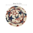 thumbnail image 2 of Tepsmf Round Placemats with Independence Day Prints, Patriotic Table Setting Mat, Decorative Dining Placemat for Holiday Kitchen Home Party Decoration, 2 of 5