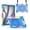 Colorful Blue, variant on Shockproof Case for Apple iPad Air 11 inch M4 M3 M2 2026 2025 2024, with Shoulder Strap Rotating Stand Handle Kids Friendly Heavy Duty Protection Tablet Cover for iPad Air 11,Black
