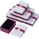 thumbnail image 2 of Juego de 2 cajas para joyas, rectangulares, de cartón kraft relleno de algodón, con lazo., 2 of 4