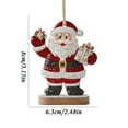 thumbnail image 3 of LmnLft Christmas Ornaments Rhinestone Santa Decor For Tree, Bling Acrylic Santa Claus Hanging Decoration For Holiday Party, Xmas Home And Car Interior Decor, 3 of 7