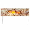 thumbnail image 3 of Ocean Headboard, Clown Fish Swimming in Tentacles in Pacific Ocean Bali Indonesia Marine Wildlife, Upholstered Decorative Metal Bed Headboard with Memory Foam, King Size, Beige Orange, by Ambesonne, 3 of 4