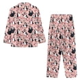 thumbnail image 7 of FOR U DESIGNS Heart Penguin Button Down Nightwear for Women 2 Piece Button Up Pajamas for Women Long Sleeve Sleepwear V-neck and Tops for Women Size XL Nightwear Pjs, 7 of 7
