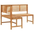 thumbnail image 4 of vidaXL Outdoor Corner Bench Side Bench for Patio Garden Solid Wood Acacia, 4 of 17