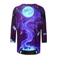 thumbnail image 6 of VKOYWKM Halloween Shirts for Women 3/4 Sleeve Halloween Graphic T Shirts Loose Fit Crew Neck T-Shirts Halloween Costumes, 6 of 6