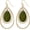 Olive Green, variant on Waterdrop Beads Dangle Earrings for Women Boho Natural Shell Colorful Geometric Drop Statement Earrings for Western Women[a7770]