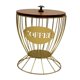 thumbnail image 2 of Cesta para cápsulas de café, cesta decorativa para cápsulas de café espresso. oro con tapa, 2 of 9