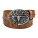 thumbnail image 1 of CHAO Cinturón vaquero con estampado retro punk y estilo western, hebilla vintage personalizada, correa para la cintura para pantalones de hombre, 120 cm, Kl2027, 1 of 5