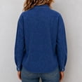 thumbnail image 6 of Women's Denim Shirt Jacket Sevevn Classic Button Down Long Sleeve Chest Pockets Relaxed Loose Fit Casual Jean Shacket Coat for Daily Outings Wear, 6 of 8
