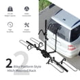 thumbnail image 3 of Costway 2-Bike Hitch Mount Bike Rack Platform Style Hitch Rack for 1-1/4" or 2" Receiver, 3 of 8