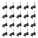 thumbnail image 1 of Clips de Cable con Clavo de Acero, Paquete de 100, Clips de Cable de Plástico de 6mm/0.24", Clips de Cable Ethernet con Clavo, 1 of 6