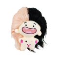 thumbnail image 3 of Muñeco decorativo de peluche, llavero de dibujos animados suave, adorno de muñeca ídolo para adultos negro y rosa, 3 of 9