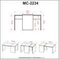 thumbnail image 2 of Mueble Mesa Central MC2234.0001 Rustico/Blanco A22 Progresista, 2 of 2
