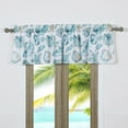 thumbnail image 2 of Global Trends Coastal Seashell Rod Pocket Window Valance, 84” x 19”, 2 of 7