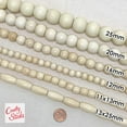 thumbnail image 4 of 50 Pcs, Oval Wooden Tube Barrel Beads Large Hole, 13 x 25mm Wood Beads for Macrame and Crafts by CraftySticks (13x25Unfinished), 4 of 5