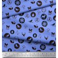 thumbnail image 3 of Soimoi Rayon Fabric Reindeer,Bow & Bird Print Fabric by Yard 56 Inch Wide, 3 of 3
