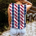 thumbnail image 5 of Vetsdori Summer Tank Tops for Women's Red White and Blue 4th of July Shirts Casual Sleeveless Independence Day Patriotic Work Fashion Womens Tops Undershirts, 5 of 6