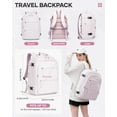 thumbnail image 5 of Large Vacuum Seal Backpack with Compression, Waterproof Backpack with Air Pump, Personal Item Bag United Airlines Approved, Backpack Airbag Mochila Bolso de Compresion, Pink Purple, 5 of 7
