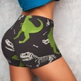 thumbnail image 4 of Gaeub Dinosaur Skeleton Print Workout Shorts for Women,Seamless Scrunch Short,Gym Yoga Running Sport Active Exercise Fitness Shorts-Large, 4 of 8