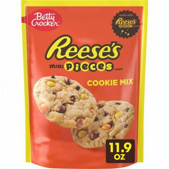 2X - Betty Crocker Peanut Butter Cookie Mix With REESE'S PIECES Minis Candy