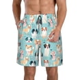 thumbnail image 1 of Fotbe Colorful Dog Trajes de Baño Estampados para Hombre, Shorts de Verano de Secado Rápido, Ropa de Playa, Bañadores-3X-Large, 1 of 6