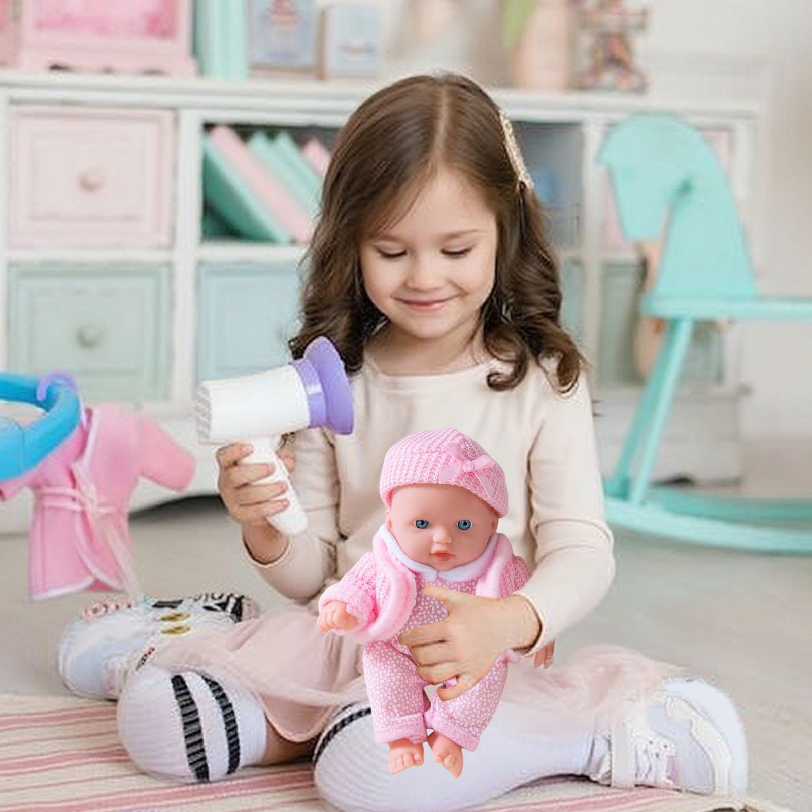 SPOORYYO Reborn Doll, Vinyl Simulation Companion with Realistic Features and Weighted Body for Soothing Comfort