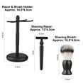 thumbnail image 3 of Graflsoa Kit de Rasage Noir pour Hommes avec Rasoir, Brosse et Support - Essentiels de Salle de Bain Élégants, 3 of 6