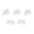 thumbnail image 1 of Tapón de silicona anti-polvo Micro USB Unique Bargains transparente 5 pcs, 1 of 4