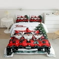 thumbnail image 2 of Homewish Xmas Cartoon Gnome 2pcs Bedding Comforter Set For Teens Boys Girls,Red Black Plaid Truck Twin Comforter Sets,Merry Christmas Breathable Bedding Set,Ultra Soft Home Decor,Reversible, 2 of 8