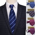 thumbnail image 2 of Cravate d'Affaires Jacquard Style Coréen pour Homme Type Tête de Flèche pour Mariage, 2 of 8