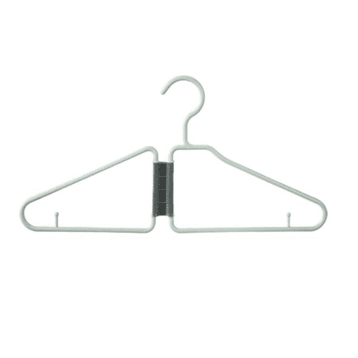 16Pcs Foldable Hangers, Plastic Portable Folding Clothes Hanger, Travel Hangers (Green)