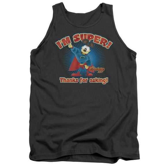 Garfield Super Adult Tank Top Charcoal