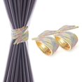 thumbnail image 1 of Lishi Colorful Diamond Wing Curtain Spring Buckle - Pack of 2 Decorative Curtain Tiebacks, 1 of 5